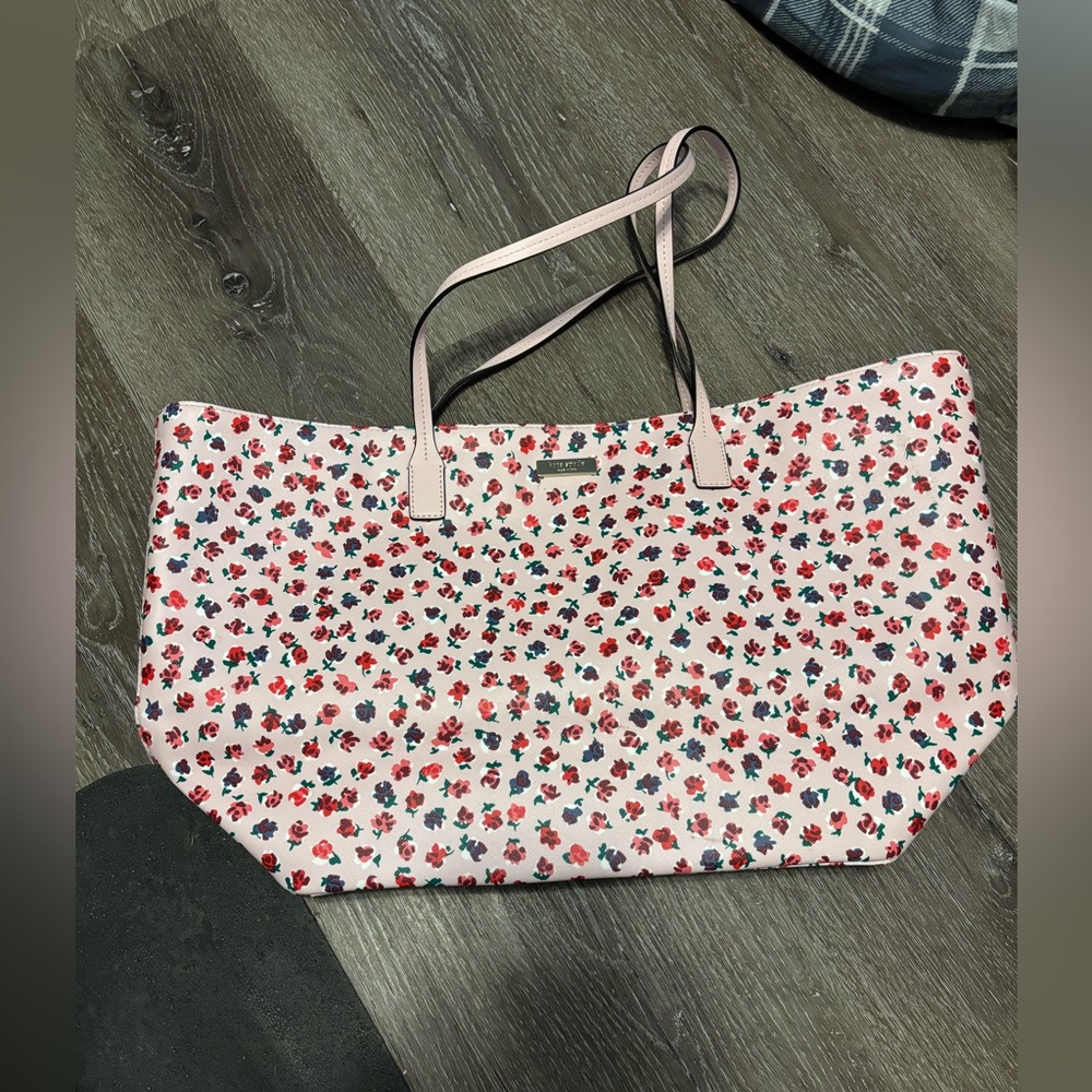 Kate Spade Pink Floral Tote Bag